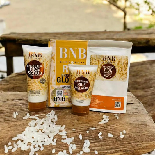 BNG rice glow 3-in-1 skin care bundle