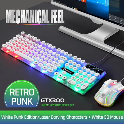 GTX300 Retro Punk Mechanical Keyboard & Mouse set