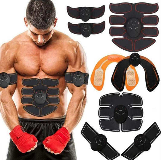 Black Electric Abs Massager With Remote Controller