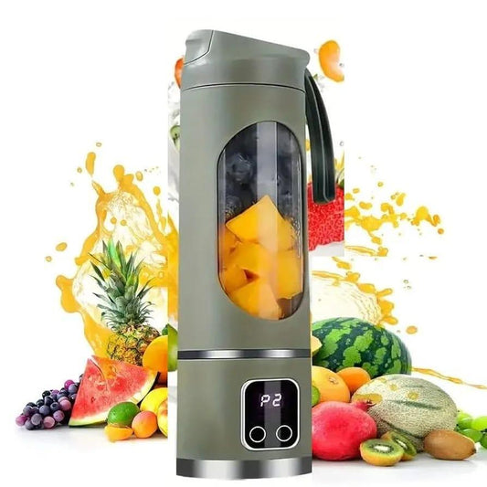 Portable rechargeable electric juicer blender
