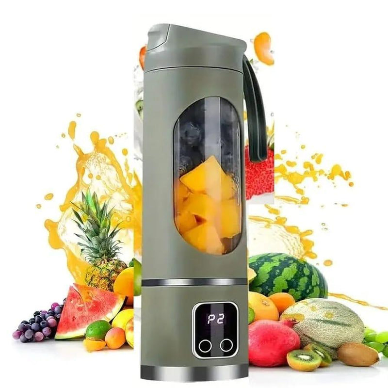 Portable rechargeable electric juicer blender