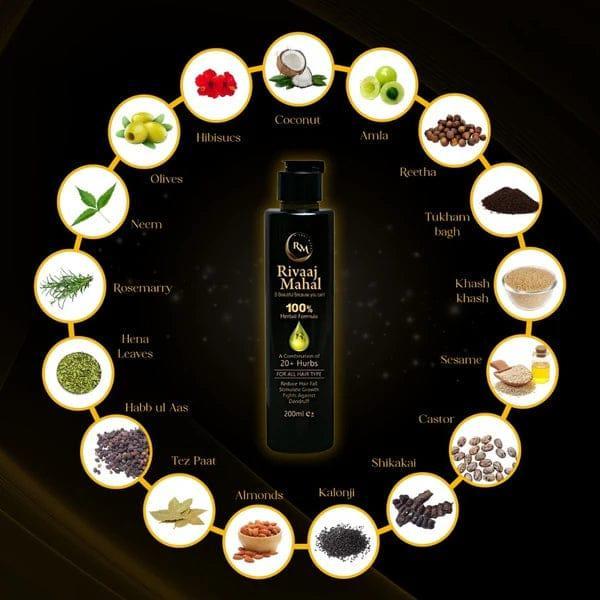 Rival mahal 100% harbel oil pack off 200ml