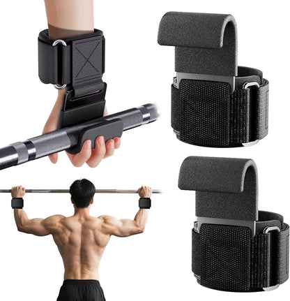Adjustable Wristbands for Heavy Lifting Black