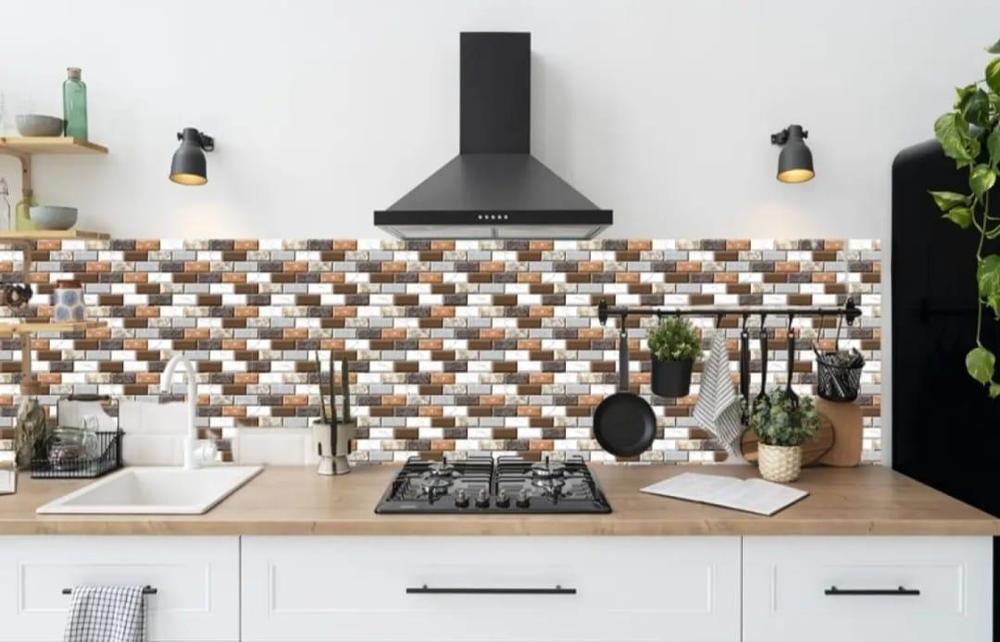 3D Brick Wall Sticker Set for Home Office Modern Decor
