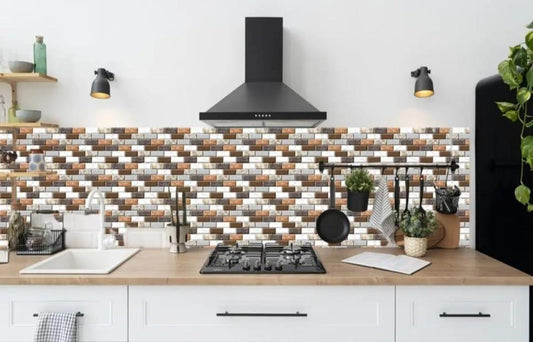 3D Brick Wall Sticker Set for Home Office Modern Decor