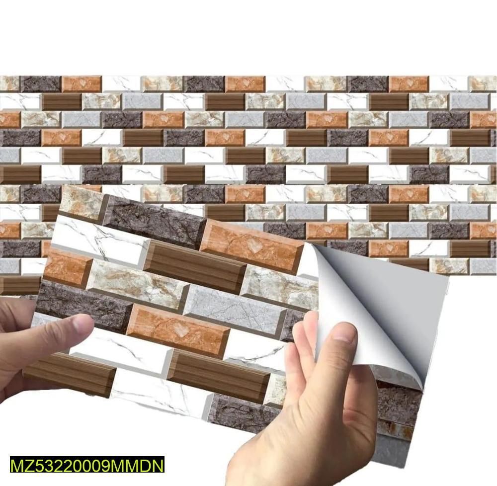 3D Brick Wall Sticker Set for Home Office Modern Decor